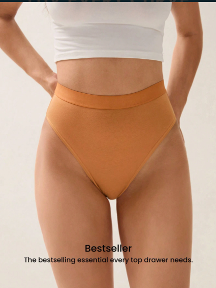 DUMMY - Panti de algodón AIR de talle alto y pierna alta S